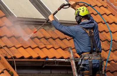 Démoussage et hydrofuge de toiture à Porcheville